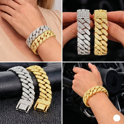 Iced Cuban Link Bracelets – Shine in Gold or Silver