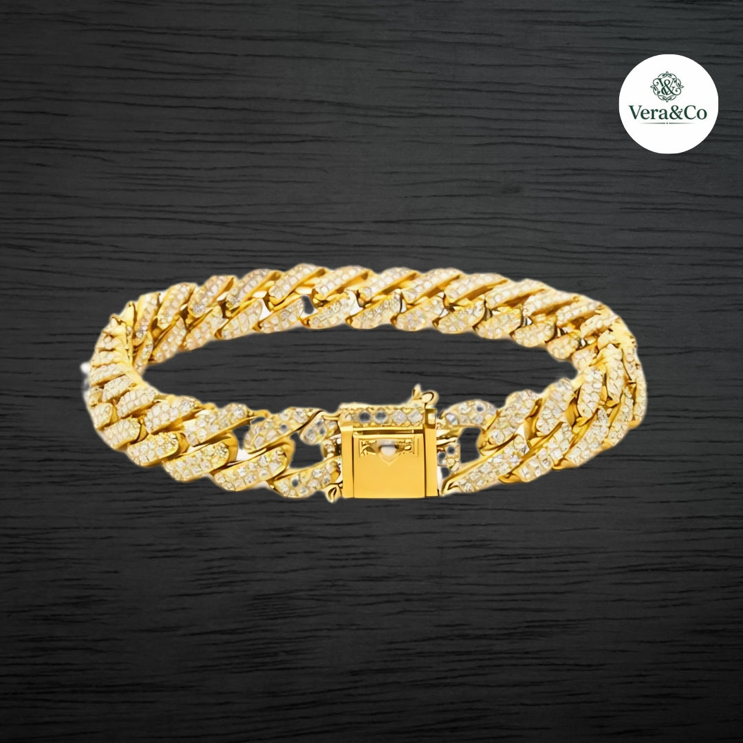 Iced Cuban Link Bracelets – Shine in Gold or Silver