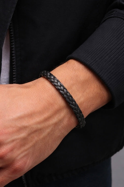 Twisted Cable Wire Cuff Bangle