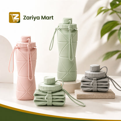 Silicone Foldable Water Bottle 600ML